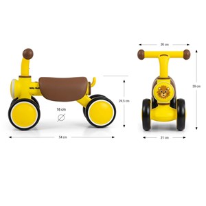 Porteur enfant york jaune