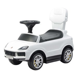 Porteur avec canne porsche cayenne blanc