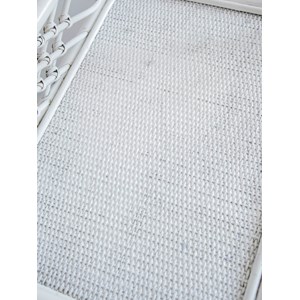 Commode en rotin peint blanc n°614