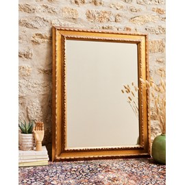 Grand miroir en bois patiné n°1050