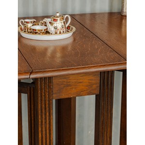 Table à manger avec rabats en bois n°1324