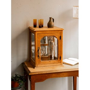 Armoire vitrine en bois clair  n°410