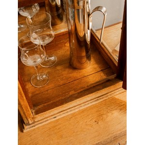 Armoire vitrine en bois clair  n°410
