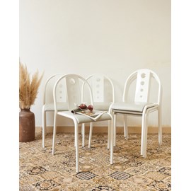 Lot de 6 chaises industrielles en métal n°1506