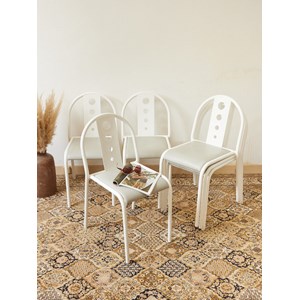 Lot de 6 chaises industrielles en métal n°1506