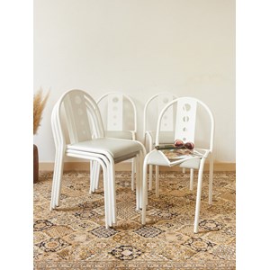 Lot de 6 chaises industrielles en métal n°1506
