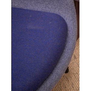 Fauteuil en feutrine bleu n°1205
