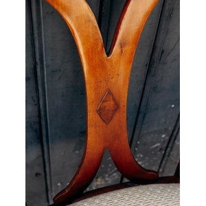 Lot de six chaises en bois n°1198