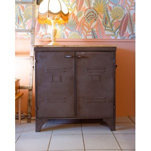 Buffet en métal et bois n°579
