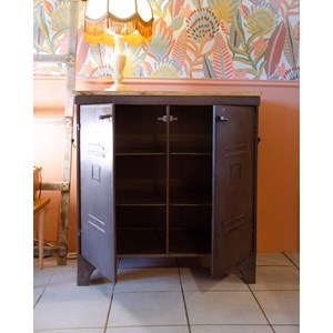 Buffet en métal et bois n°579