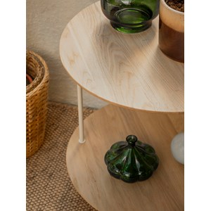 Table d'appoint en bois clair n°1328