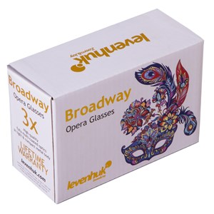 Levenhuk jumelles de théâtre broadway 325b avec chaîne amovible, or