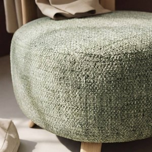 Fauteuil tissu vert