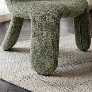 Fauteuil tissu vert