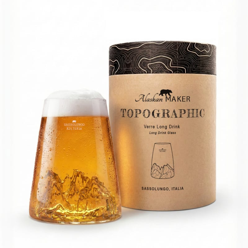 Alaskan Maker - Verre design topographic sassolungo