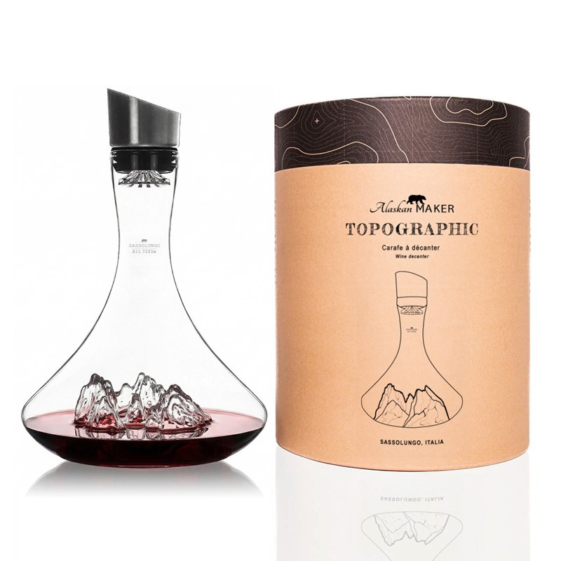 Alaskan Maker - Carafe à décanter topographic : sassolungo
