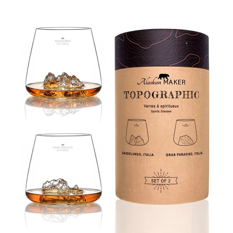 Set 2 verres sassolungo & gran paradiso