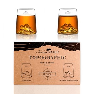 Set de 2 shooters topographic - tofane & tre cime