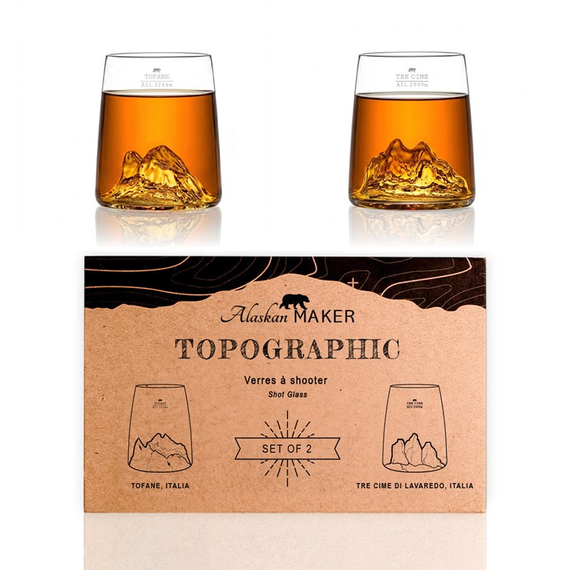 Set de 2 shooters topographic - tofane & tre cime