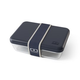 Lunch box verre 600 ml bleu