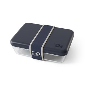Lunch box verre 600 ml bleu