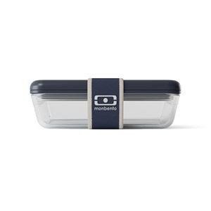 Lunch box verre 600 ml bleu