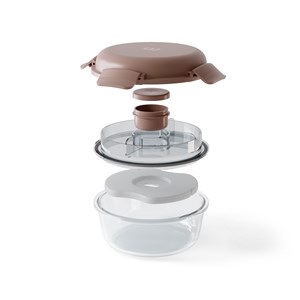 Bol à salade en verre 950ml rose