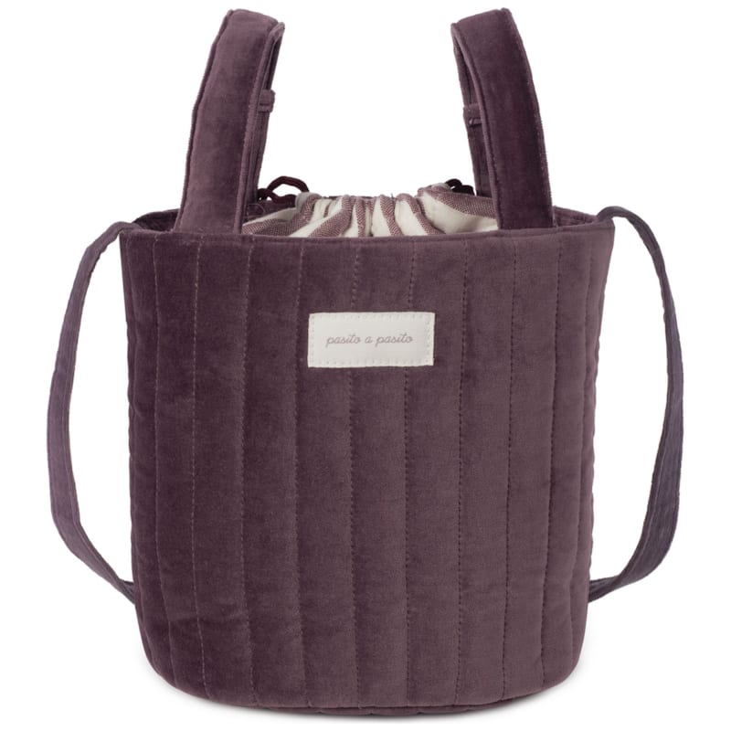 Sac bucket cherry velvet