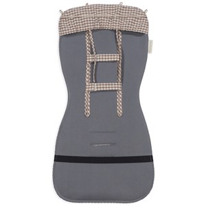 Assise pour poussette praliné vichy moka