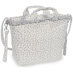 Sac à langer little bloom fleurs gris