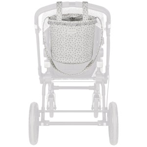 Sac bucket little bloom fleurs gris