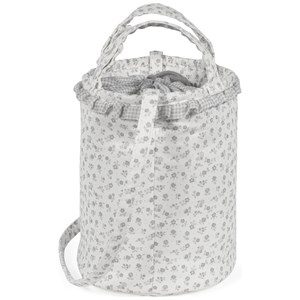 Sac bucket little bloom fleurs gris