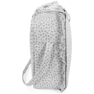Valise de maternité little bloom fleurs gris