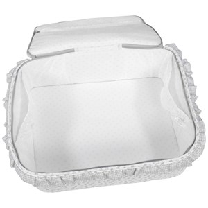 Valise de maternité little bloom fleurs gris