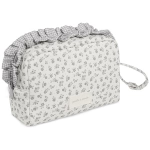 Trousse de toilette little bloom fleurs gris