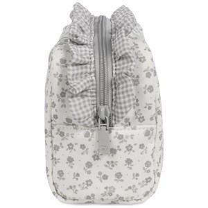 Trousse de toilette little bloom fleurs gris