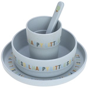 Coffret repas en polypropylène et cellulose happy fruits citron