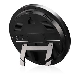 Horloge murale radio-pilotée kienzle avec température intérieure noir