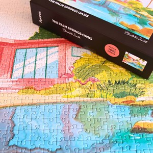 Puzzle 1000 pièces : palm springs oasis