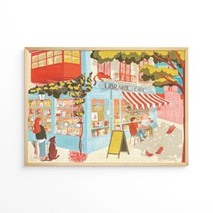 Puzzle 1000 pièces: la librairie du coin