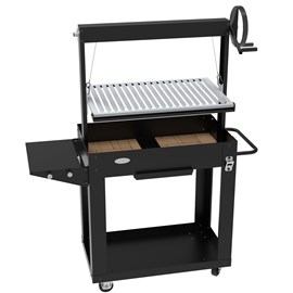 Barbecue santa maria imor - grillade argentine bois & charbon - réglable