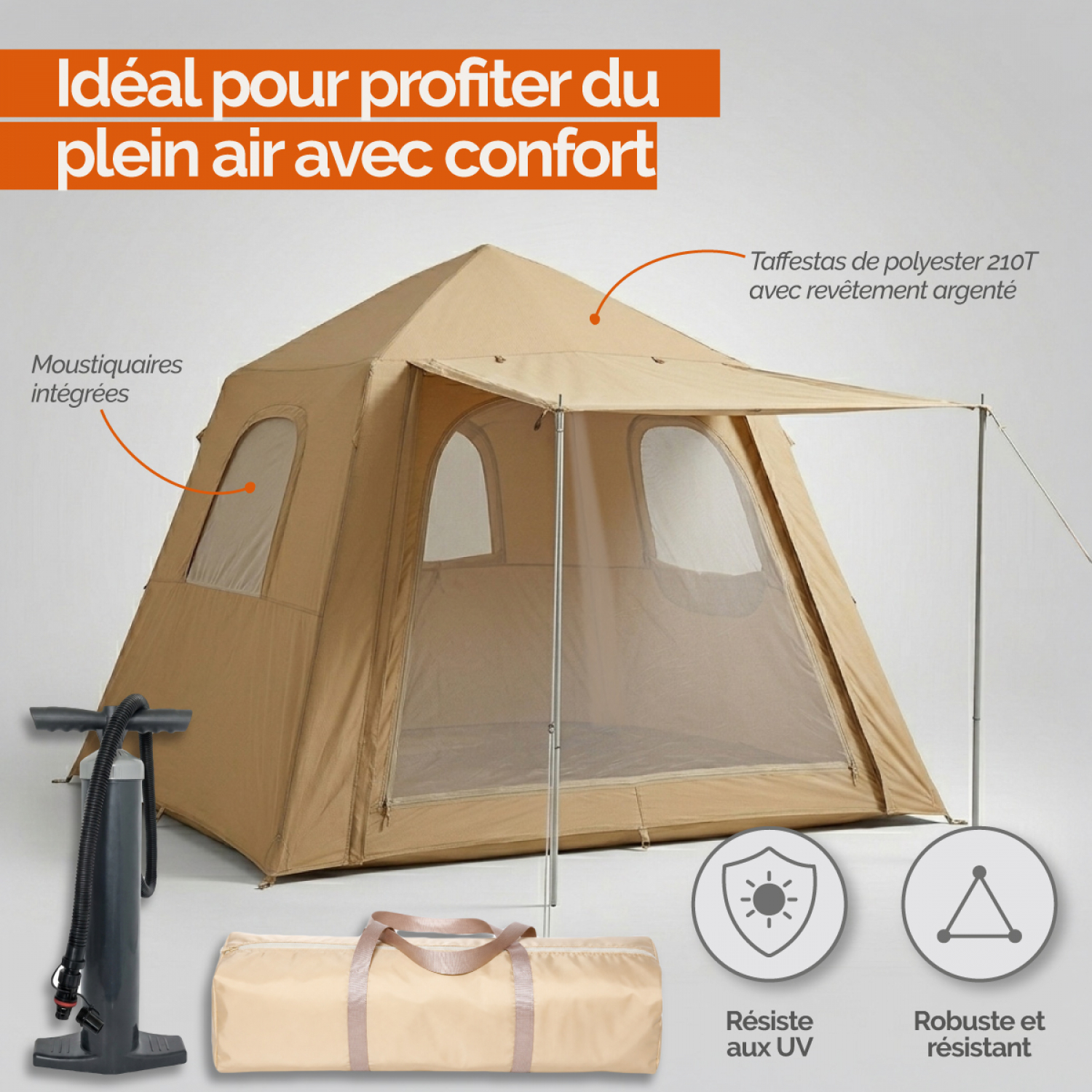anti heat tent Arctic Oven 10 X Hot Fastening:With door clamp touring rack Fahrradkorb für Gepäckträger zum which keep air circulation