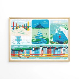 Puzzle 1000 pièces : normandie