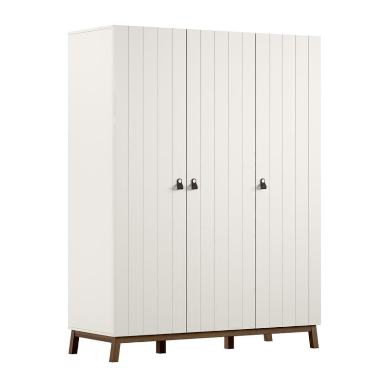 Armoire sezane 3 portes clay-noix