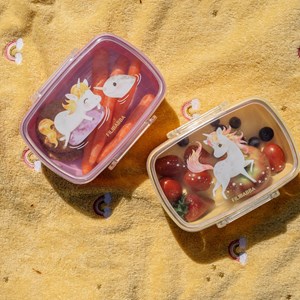 Lot de 2 lunch box la plage des licornes