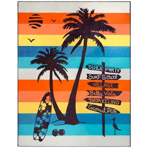 Serviette de plage xl - coconut beach