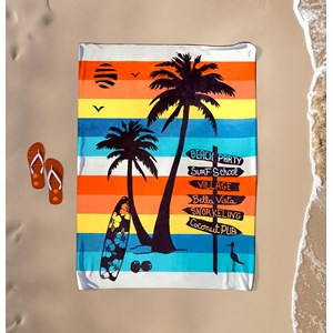 Serviette de plage xl - coconut beach