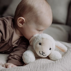 Peluche bruit blanc rosie