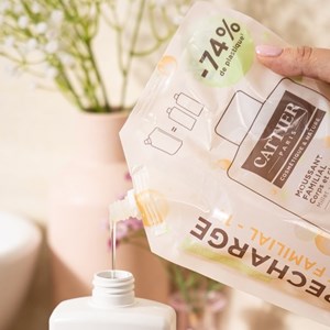 Recharge - moussant familial sans sulfate - parfum fleur d'oranger - 1l