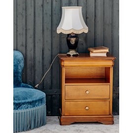 Table de chevet large en bois n°1330